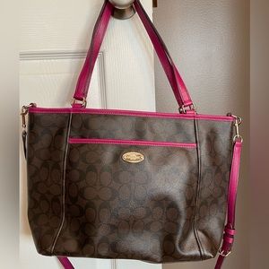Coach leather tote